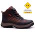 Bota coturno de segurança EPI´s em Couro ref. Fall Café