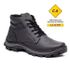 Bota coturno de segurança EPI´s em Couro ref. Safe Preto