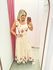 VESTIDO LINHO BORDADO BORBOLETA ROSA ALÇA