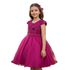 Vestido Juvenil Princesa Pink Bordado Casamento Batizado Curto 
