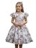 Vestido Infantil Flora Rose Estampado Flores Passarinho Primavera 