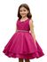 Vestido Infantil Pink Curto Elegante Com Aplique Flores + Tiara 