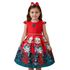 Vestido Juvenil Infantil Vermelho de Urso Menina Estampa Natal 