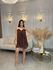 VESTIDO AMORA MARROM