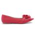 Sapatilha Charlot PeepToe Flor Vermelho