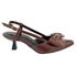 Scarpin Slingback Larissa Laço Bico Fino Cacau