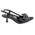 Scarpin Slingback Larissa Laço Bico Fino Preto 