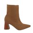 Bota Meia Feminina Cano Curto Salto Grosso Canela