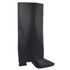 Bota Capa Cano Alto com Bico Fino Preto