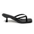 Tamanco Feminino Flip-flop Débora Quadrado Salto Baixo Preto