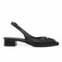 Scarpin Slingback Cecília Flor Bico Fino Preto