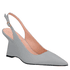 SLINGBACK ANABELA EM COURO CINZA