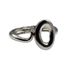 Bracelete Feminino Oval Vazado Prata