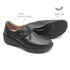 Sapato Feminino Confortável com Velcro Preto Levecomfort 