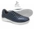 Sapato Casual Masculino com Elastico Couro Marinho Leveterapia