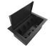 Caixa de Mesa POP 4 Tomadas + 4 Furações para Kystone T4 10100 Preto