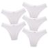 Kit 5 Calcinhas Algodão 0039 - BRANCO