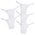 Kit 5 Calcinhas Tiras em Microfibra 0073 - BRANCO