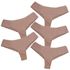 Kit 5 Calcinha Fio Duplo Microfibra 0987 - CHOCOLATE