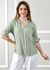 Camisa Celia Linho Italiano Verde Água 