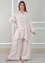 Conjunto Flora Linho Italiano Rosa Bebe