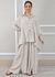 Conjunto Fatima Linho Italiano Bege