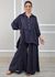 Conjunto Fatima Linho Italiano Azul Marinho