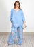 Conjunto Sophie Linho Italiano Azul Hortência