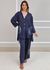 Conjunto Renata Linho Italiano Azul Marinho