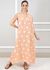 Vestido Laura Linho Italiano Pêssego