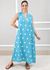 Vestido Laura Linho Italiano Petróleo