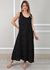 Vestido Emília Linho Italiano Preto