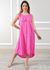 Vestido Polly Linho Italiano Pink .
