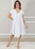 Vestido Aurora Linho Italiano Branco