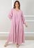 Vestido Regina Linho Italiano Rose