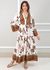 Vestido Fabiana Viscose Italiana Marrom