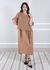 Vestido Melinda Linho Italiano Cappuccino 
