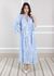Vestido Bianca Viscose Italiana Azul Hortênsia 