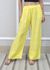 Calça Zara Linho Italiano Amarelo