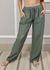 Calça Jane Linho Italiano Verde Militar