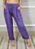 Calça Clássica Linho Italiano Roxo