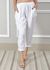 Calça Clássica Linho Italiano Branco