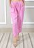 Calça Clássica Linho Italiano Rosa Chiclete