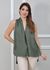 Regata Jessica Linho Italiano Verde Militar