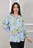 Camisa Loraine Linho Italiano Azul Hortência