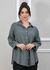 Camisa Monica Linho Italiano Verde Militar