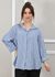 Camisa Monica Linho Italiano Azul Hortência