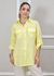Camisa Clássica Linho Italiano Amarelo Mantega