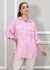 Camisa Clássica Linho Italiano Rosa Bebe