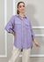 Camisa Clássica Linho Italiano Lilás